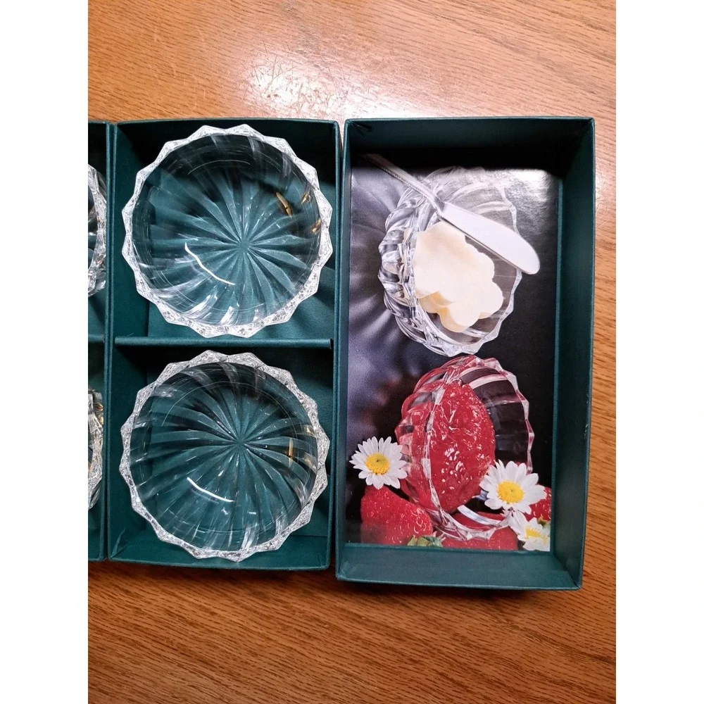 Mikasa Sunbeam Crystal Condiment Bowls Set Of 4, 3